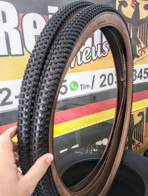 Pneu Novo Bicicleta - Aro 29 Medida 2.10 Faixa Bege - Marca Speedmax - Promoção