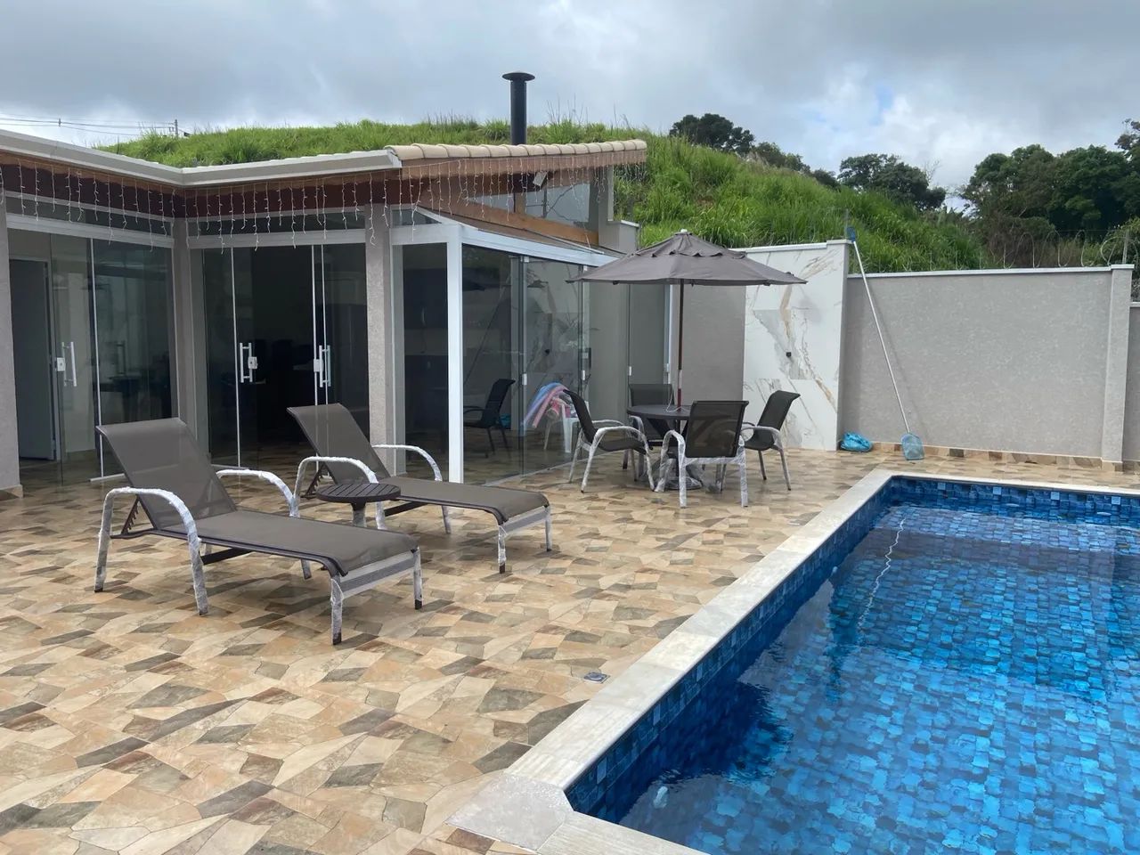 Kit piscina  8 peças alumínio/ fibra /tela Sling 12x478,00