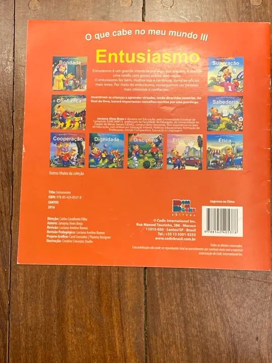Livro O que cabe no meu mundo III - Entusiasmo - Foto 2