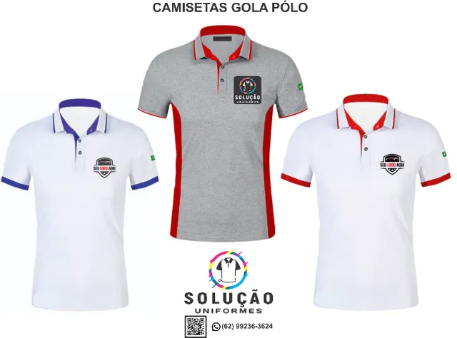 Solução Uniformes e Camisetas personalizadas em geral.