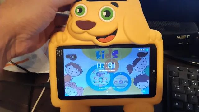 Tablet Infantil 7 pol. Modelo DL3411 Kids Usado Com Defeito na Bateria