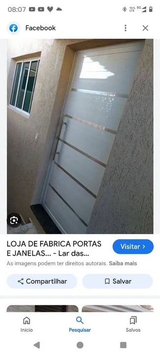 Porta em Alumínio Branco Nova - Foto 3