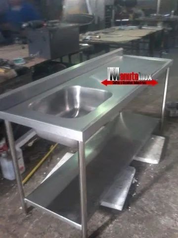 Mesa Bancada Pia Tanque inox