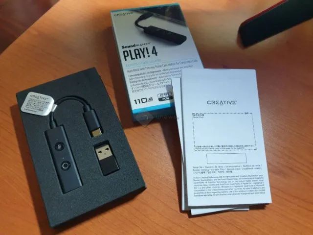 Placa de Som Usb Creative Sound Blaster Play!4 (nova e lacrada) - Foto 4