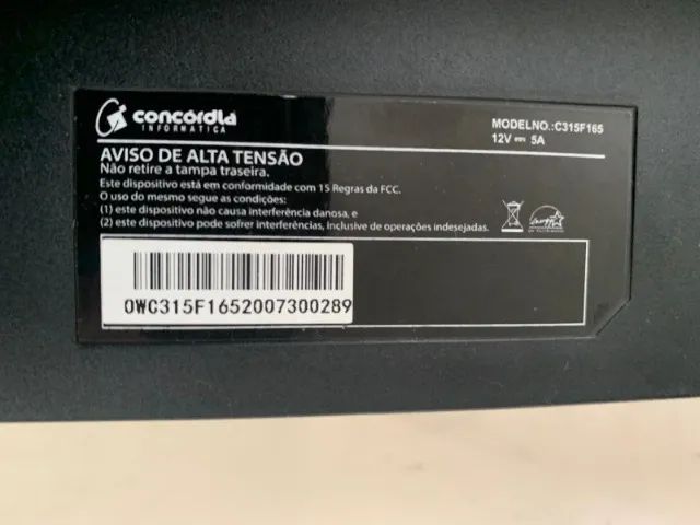 Monitor Gamer Curvo Concordia C315F 31.5 polegadas com defeito - Foto 3