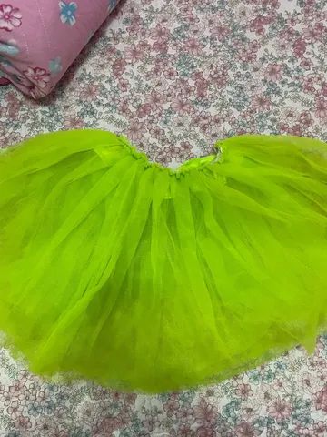 Saia de tule verde hot sale neon