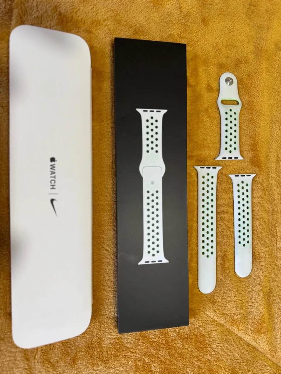 Pulseira Original Apple Watch Nike Sport - Vapor Green/Spruce Aura - 44/45mm