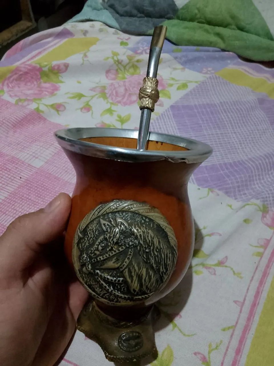 Cuia de chimarrão e bomba  - Foto 5