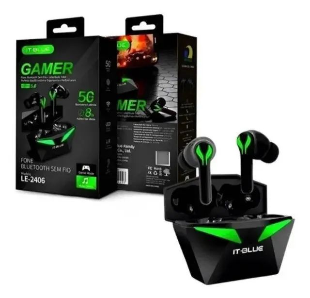 Fone de Ouvido Bluetooth -Gamer Elegante e Som Potente It Blue LE2406 - Loja Coimbra  - Foto 2