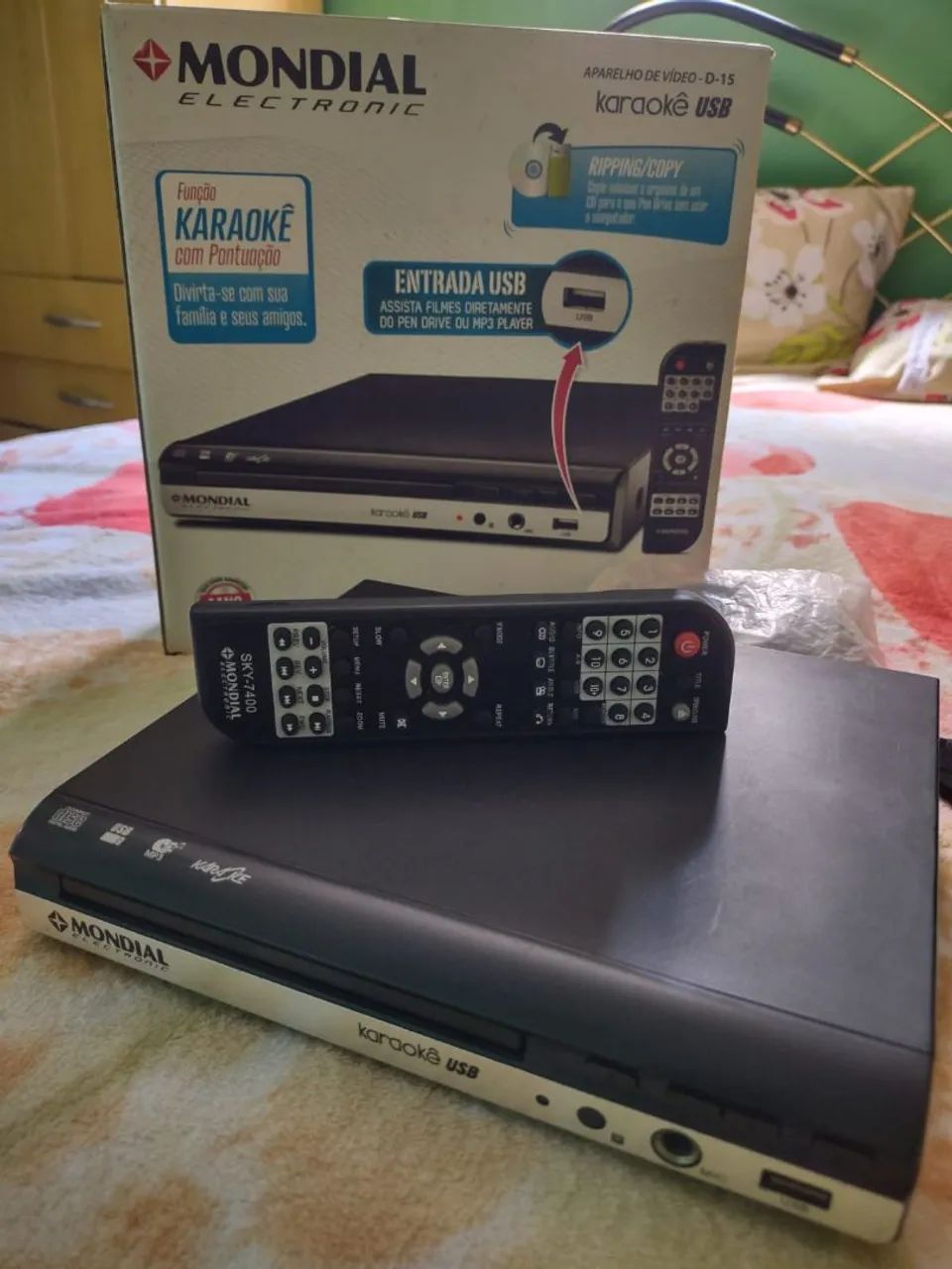 DVD Player Karaoke USB Mondial - SKY-7400