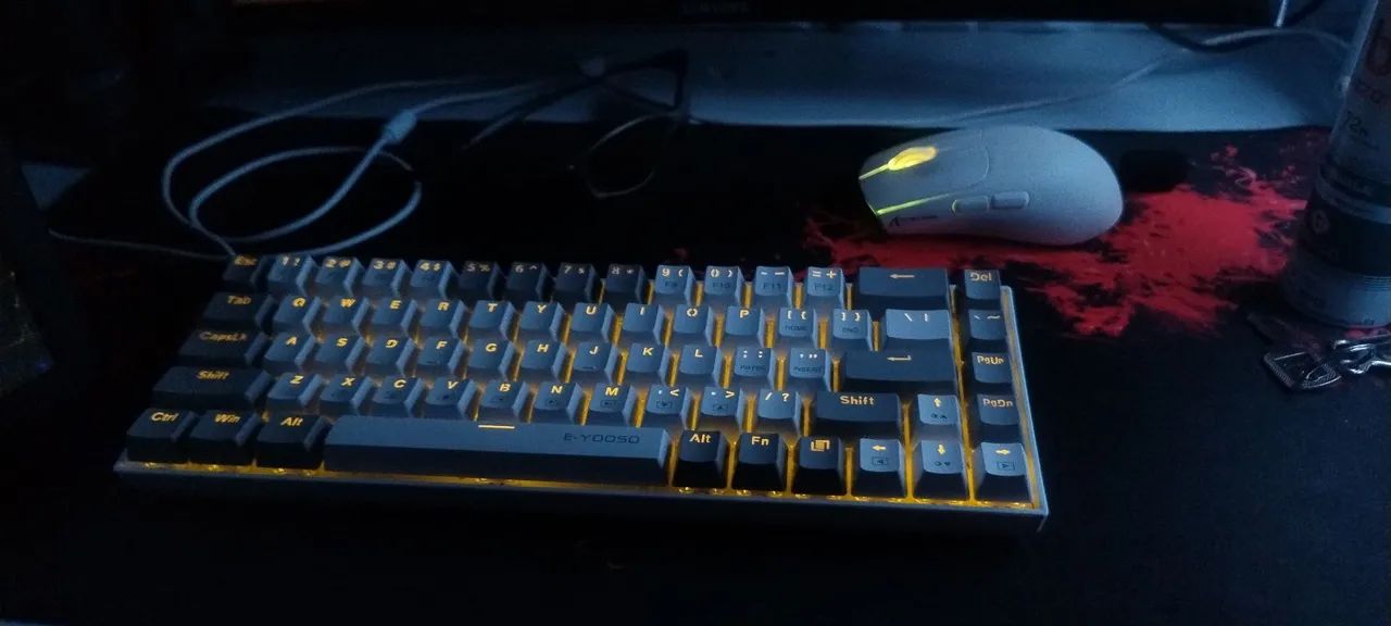 Teclado Mecânico Gamer E-Yooso - Novo 75% 