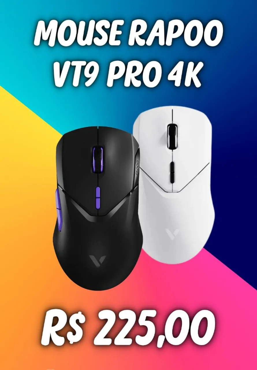 Mouse Gamer Rapoo VT9 Pro 4K/8K Wireless - 26000 DPI