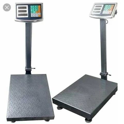 Balança Digital Coluna Plataforma 300kg Com Bateria