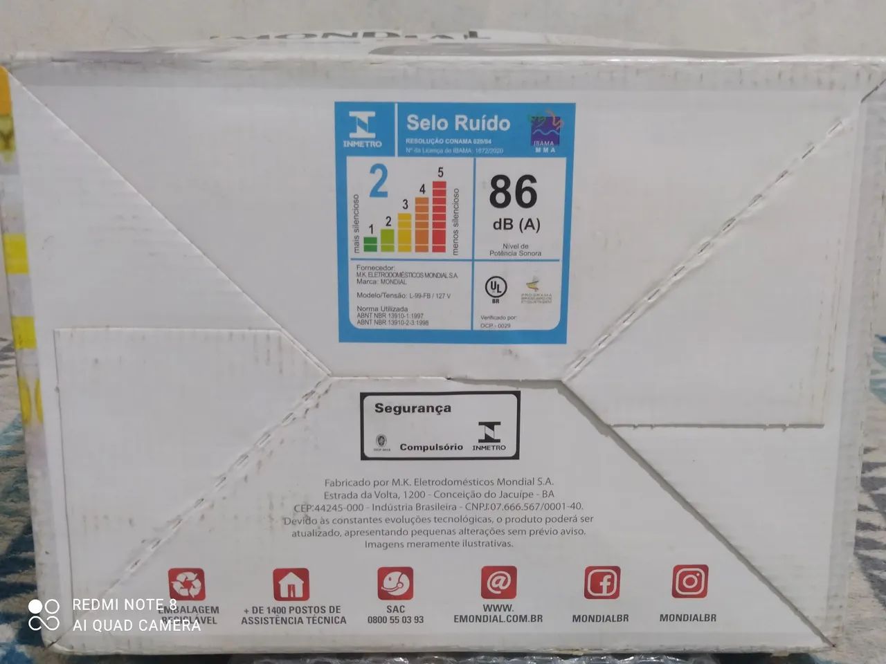 Liquidificador Mondial Turbo Power 2,2L - Novo - Foto 4