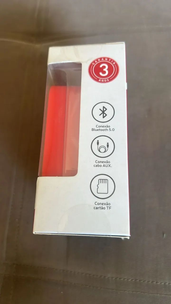 (NOVA) Caixa De Som Xtrax Pocket Vermelha Com Bluetooth 5.0 - Na caixa