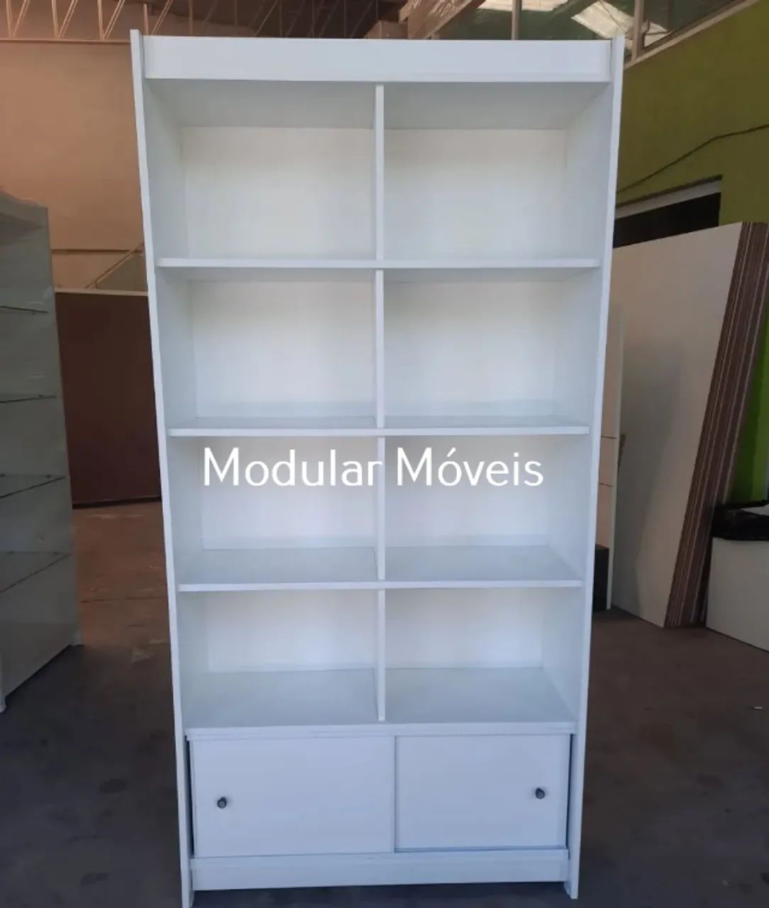 Nichos com Portinhas - MDF Branco