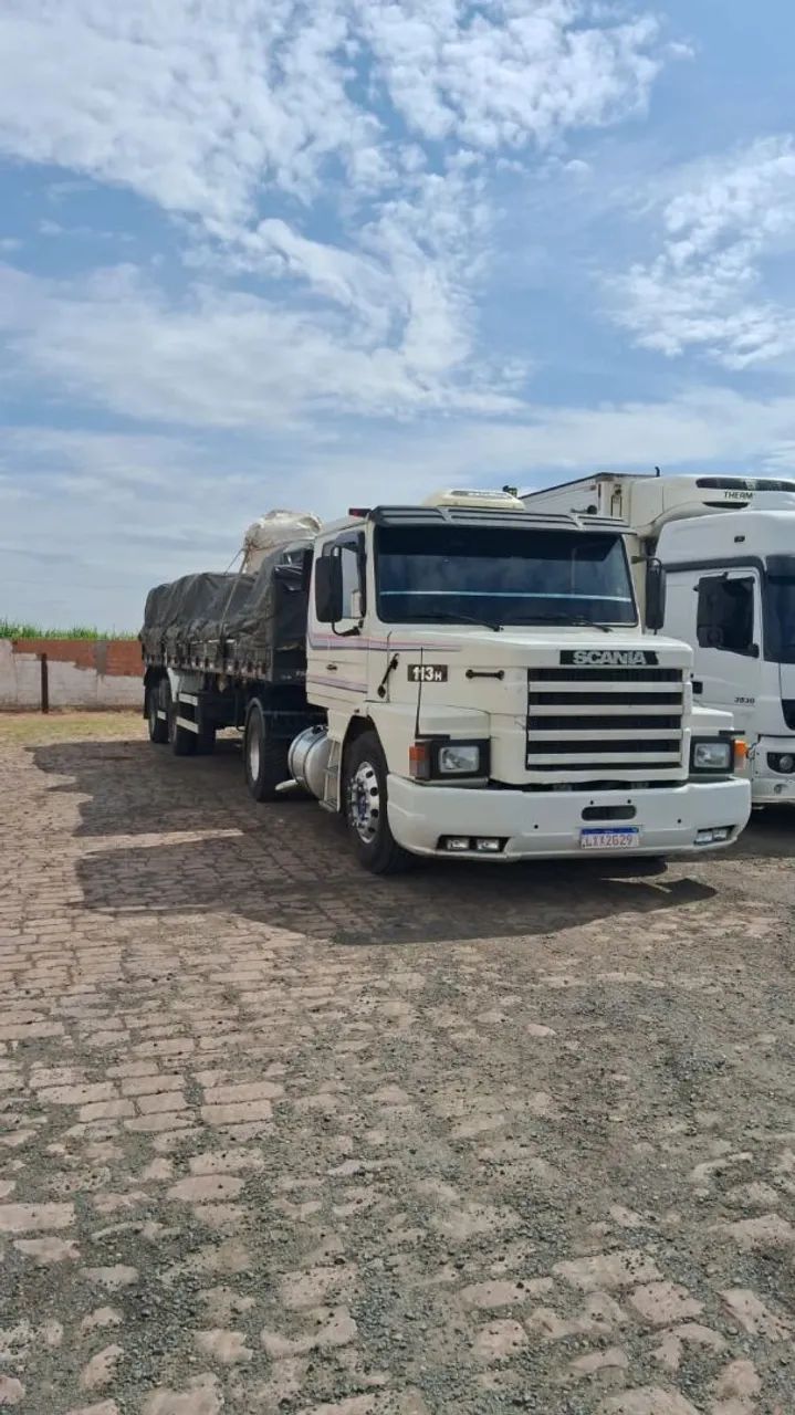 Conjunto scania 113 + carretinha 