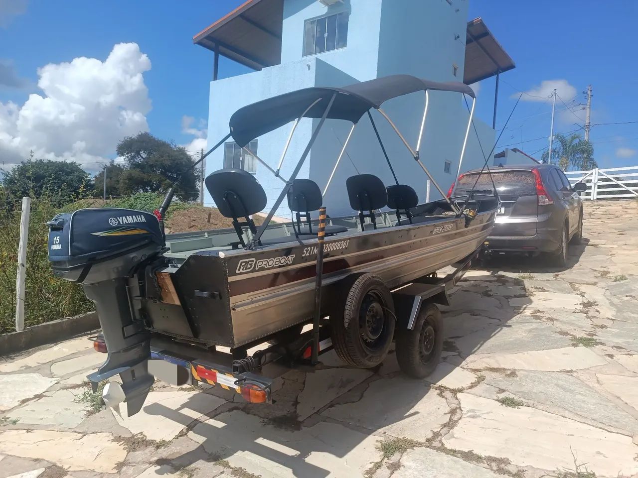 Vendo Conjunto Barco + Motor 15hp + Carretinha  - Foto 9