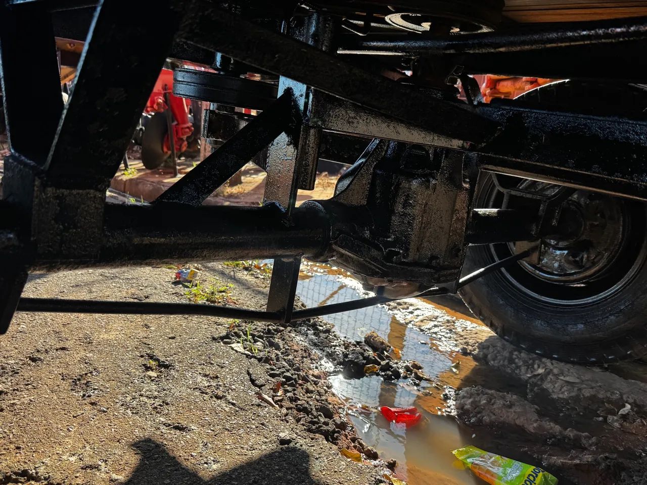 Carreta e esparramadeira de calcario e esterco - Foto 5