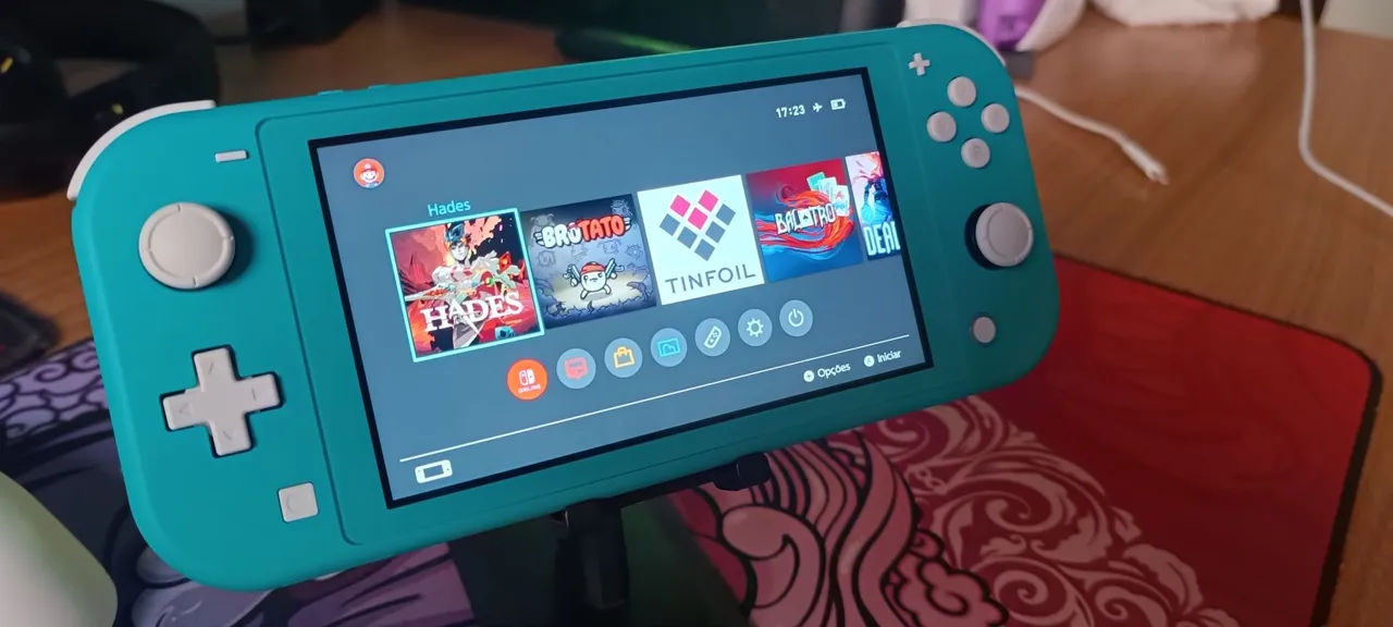 Nintendo Switch Lite DESBLOQUEADO - Verde-azulado