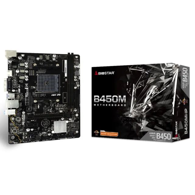 Placa Mãe Biostar B450MHP AM4 DDR4