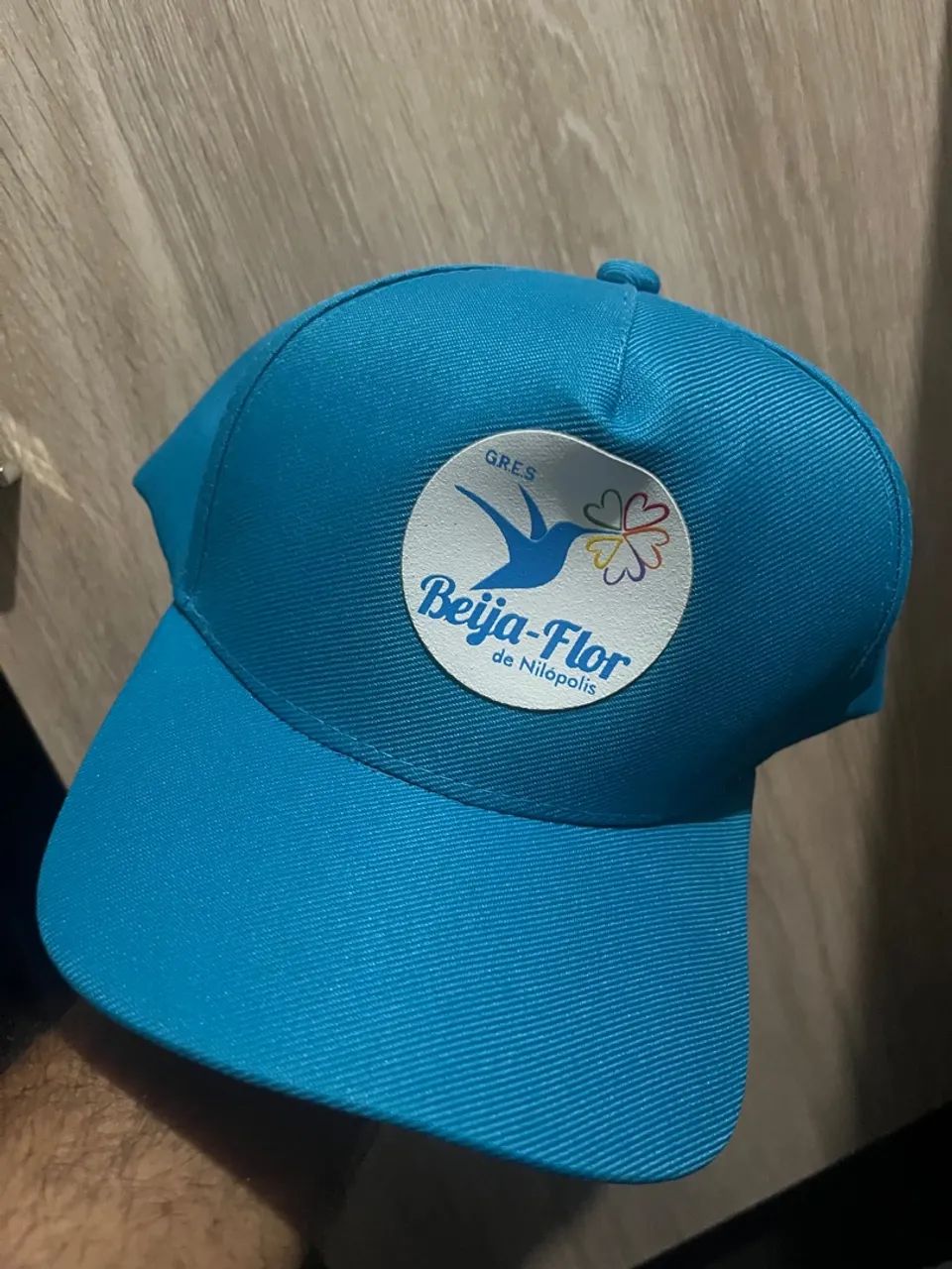 Boné Beija Flor novo azul unissex 