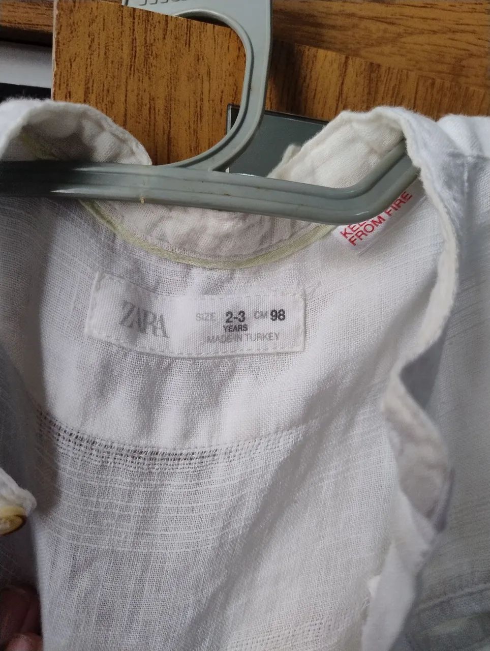 Camisa de linho branca  - Foto 2