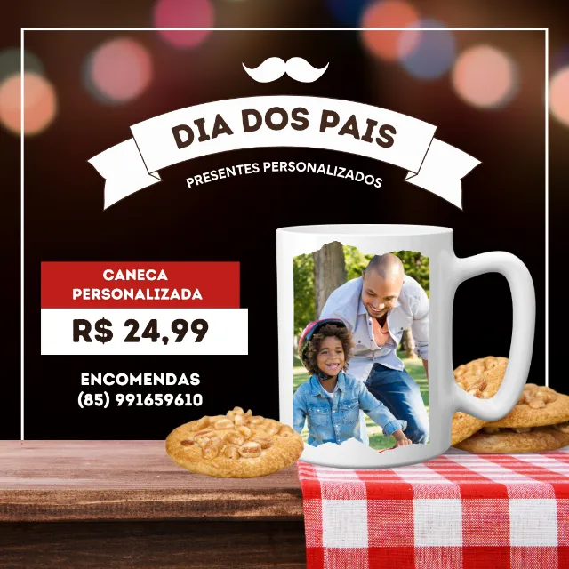 Emoção e carinho no presente- Presente Dia dos Pais