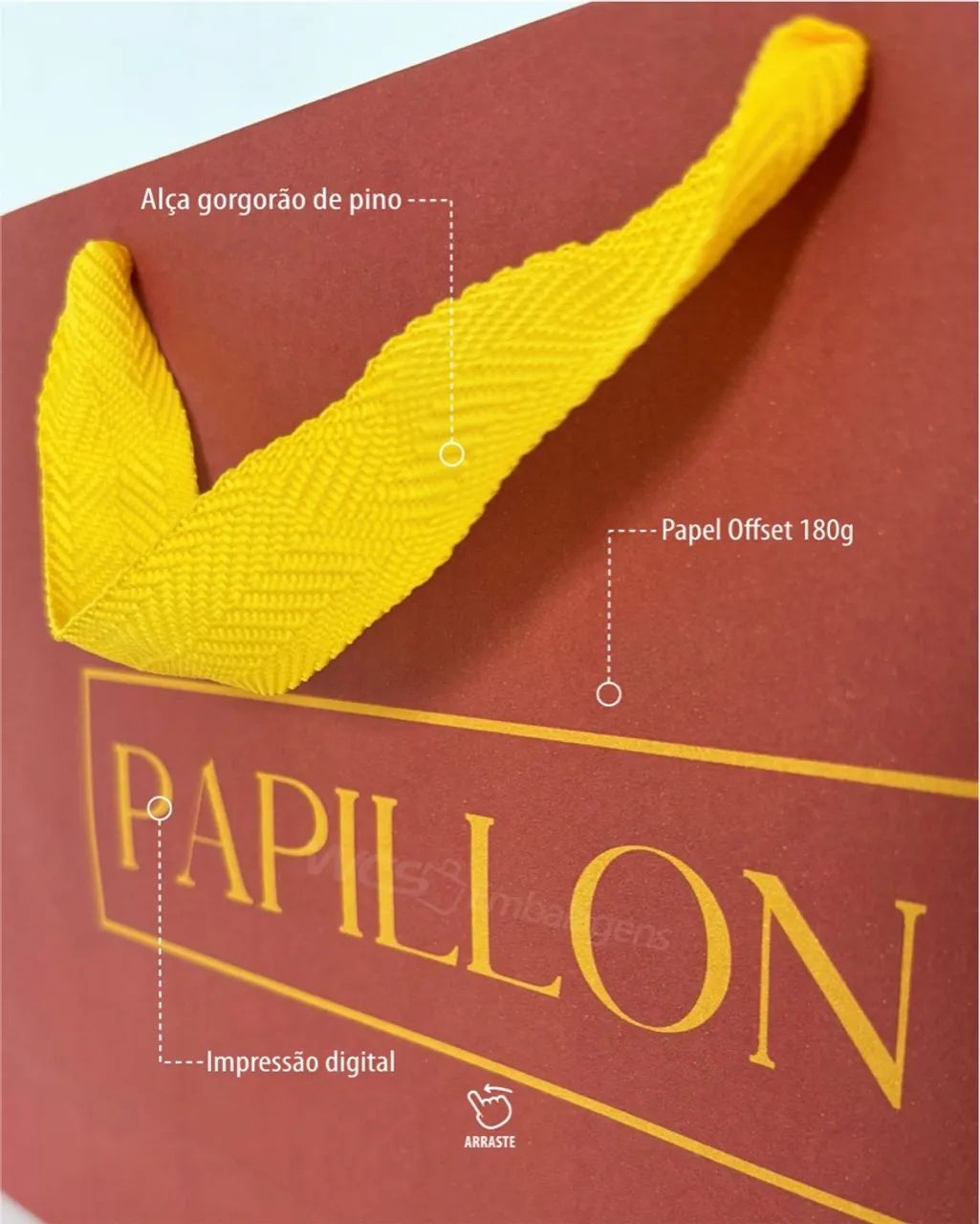 Sacolas de papel personalizadas  - Foto 3