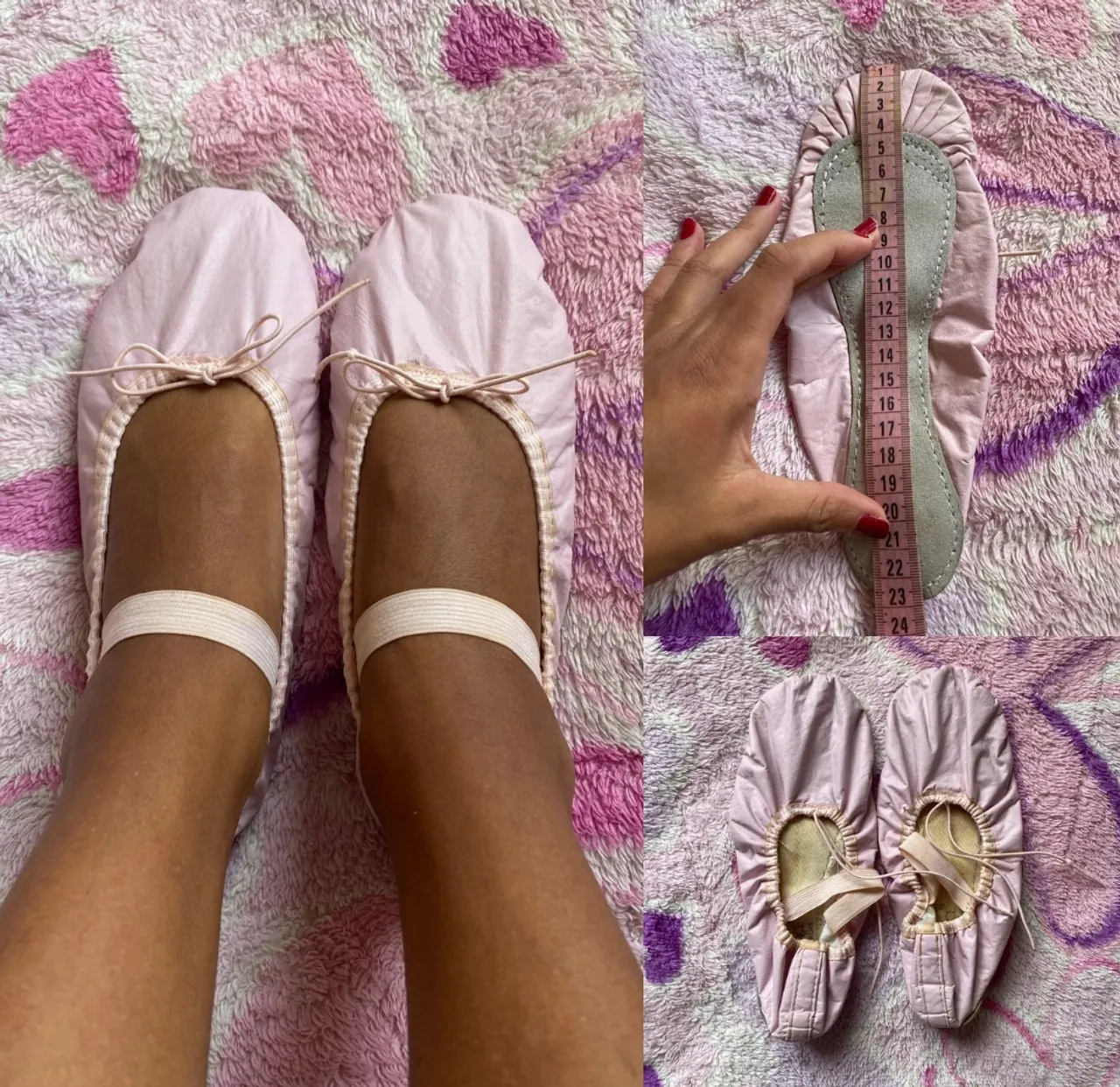 Sapatilhas de ballet rosa tamanho 36