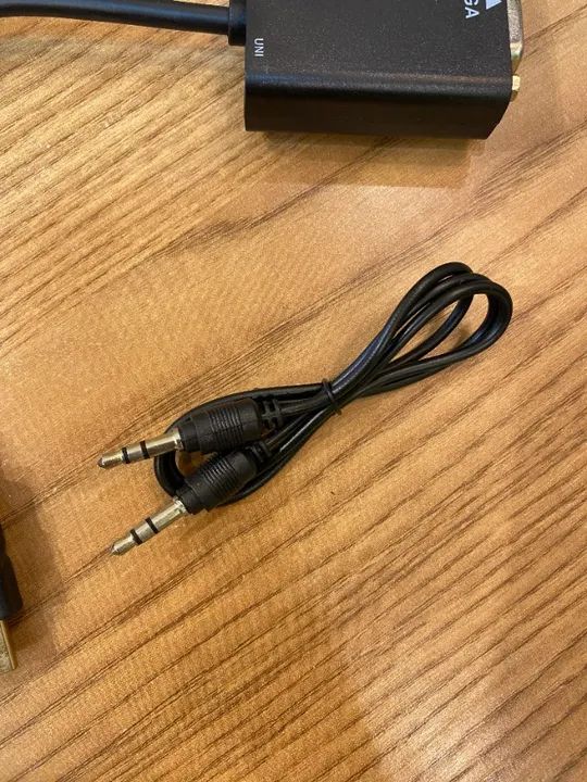 Cabo Adaptador Conversor HDMI para VGA com Saída P2 de áudio - Foto 5