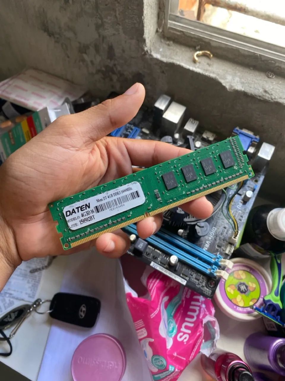 Memória ram 4gb 1600mhz
