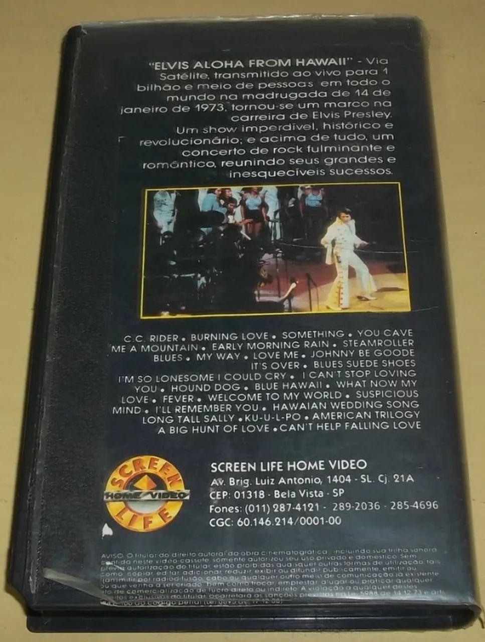Fita Vhs Elvis Via Satellite -Aloha From Hawaii - Foto 2
