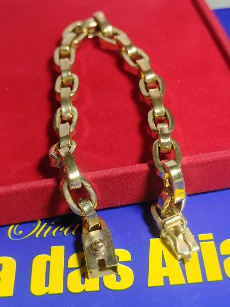Pulseira Glumet 21 Gramas 6.5 mm 21 Cm Oca Resistente - Foto 5