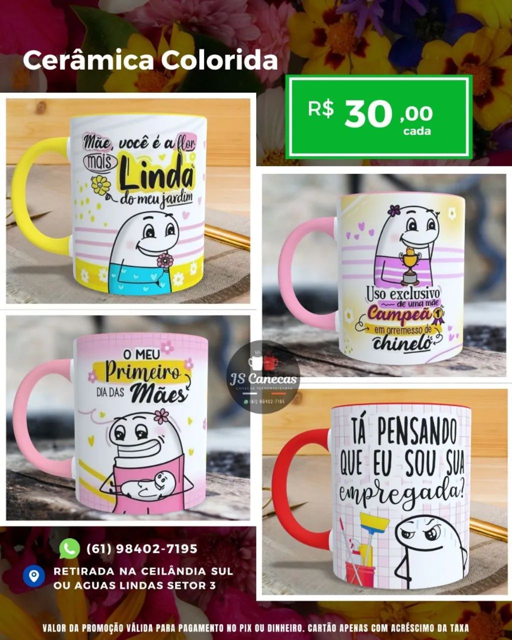 Caneca dia das mães flork  - Foto 4
