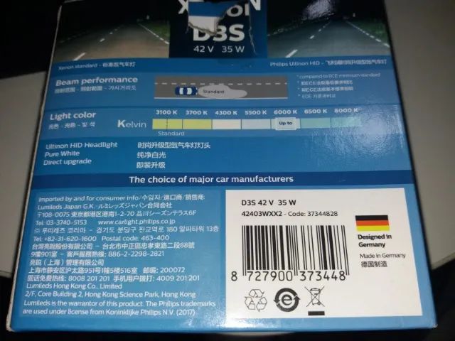 Par De Lampada Xenon D3s 35w 6000k Philips Original Top - Foto 2
