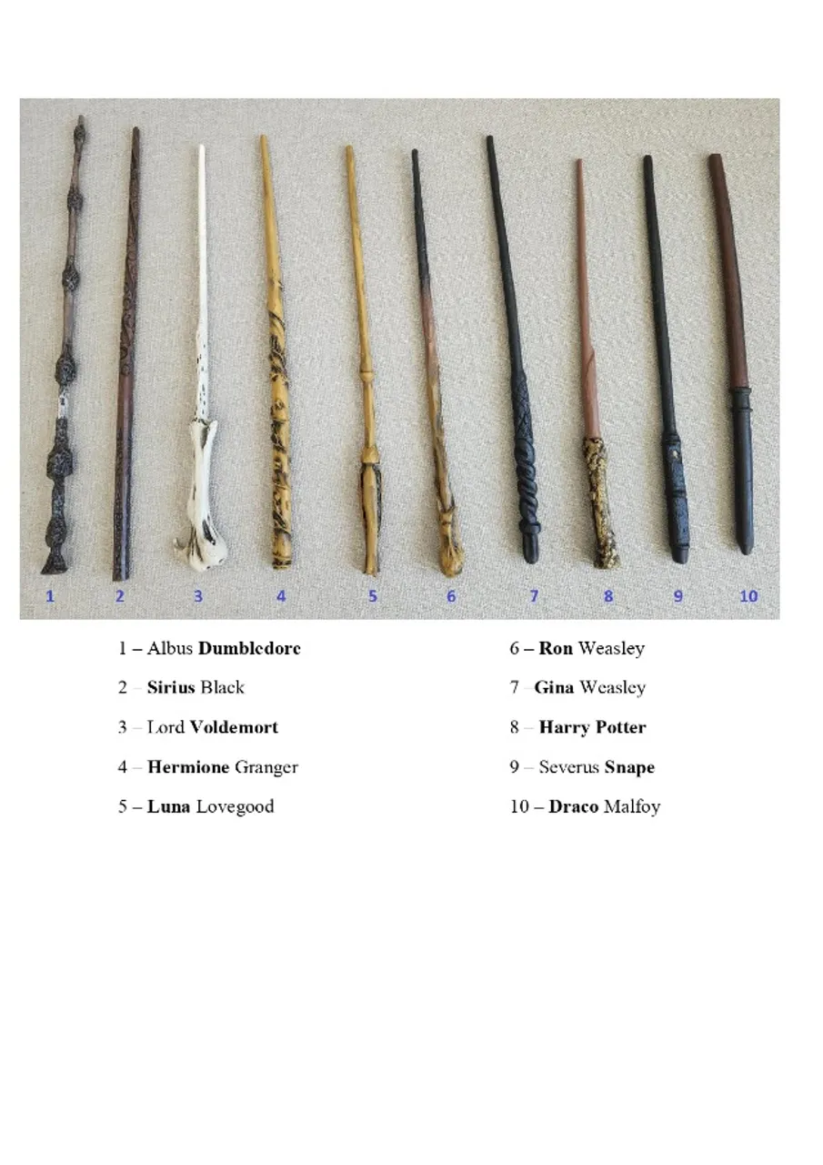 Varinhas da saga Harry Potter