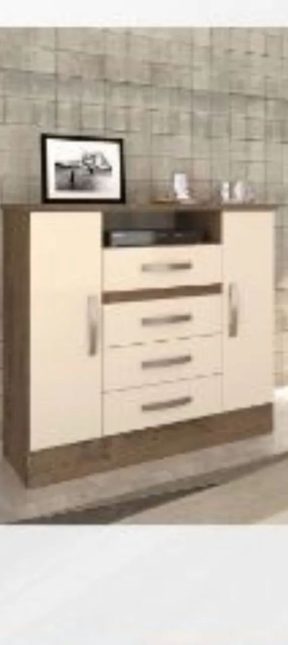 CÔMODA 4 GAVETAS 2 PORTAS - Foto 5