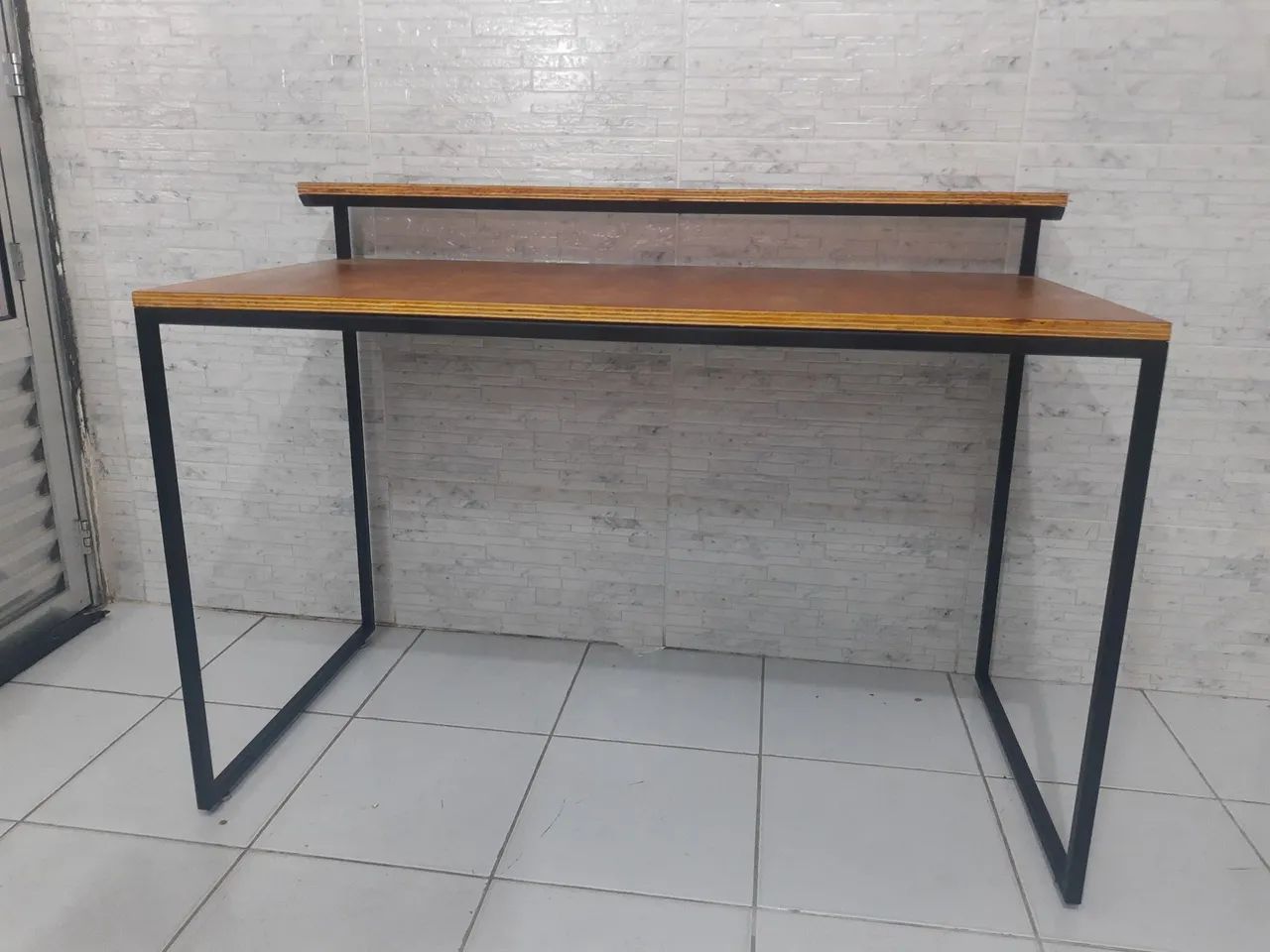 Escrivaninha estilo industrial nova! Mesa computador home office, sob encomenda! - Foto 4