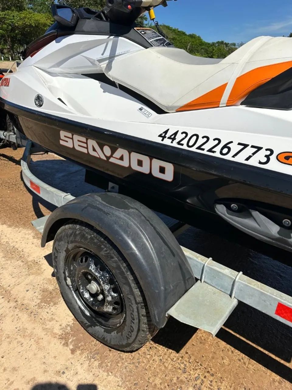 Jet Ski BRP Sea-Doo GTI 130 - Ano 2012 (Branco e Laranja) 41 Horas - Foto 14