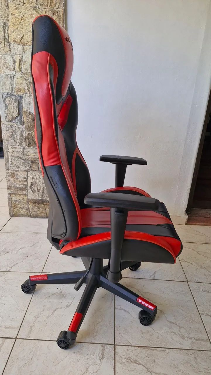 Cadeira Gamer MyMax MX9 - Vermelha e Preta - Foto 3