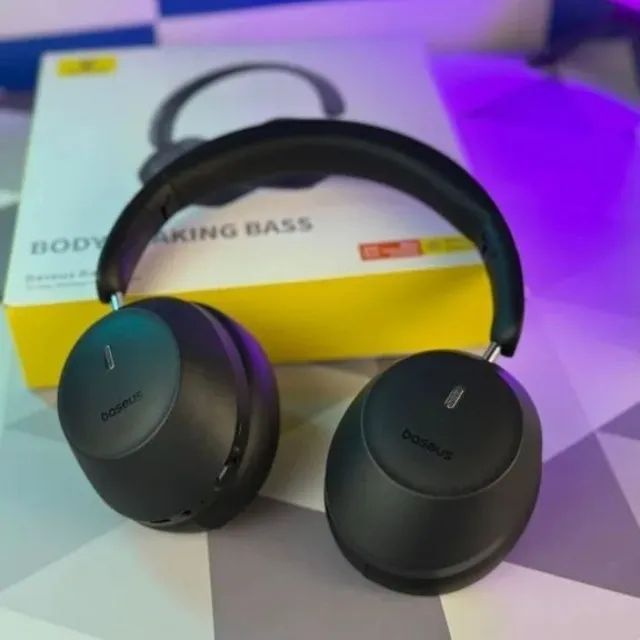 Fone Sem Fio Baseus Bass 30 Max Bluetooth | Garantia | Bateria de 50h | Pronta Entrega - Foto 3
