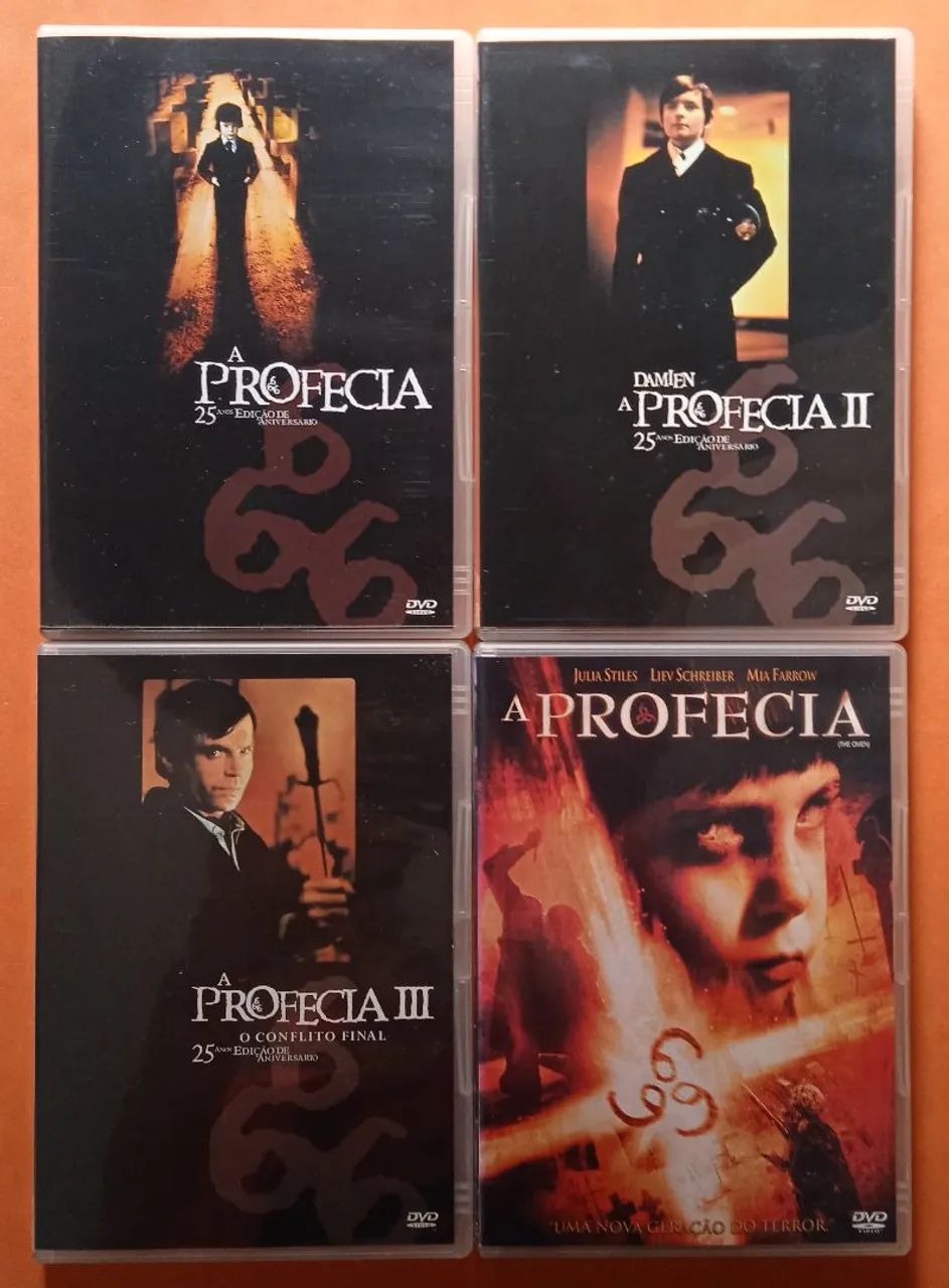 Dvd A Profecia 1, 2 e 3 + Remake