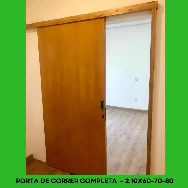 Porta Interna Completa - correr210 cm Largura: 80 - cod pcvd