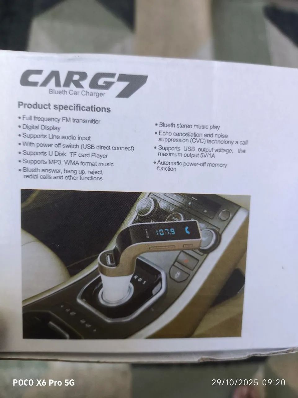 Adaptador som carro rádio bluethoon  - Foto 2