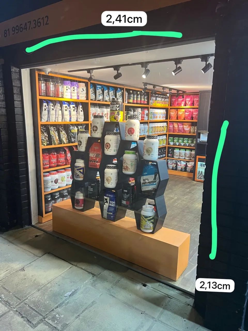 Vitrine de vidro temperado de 10mm