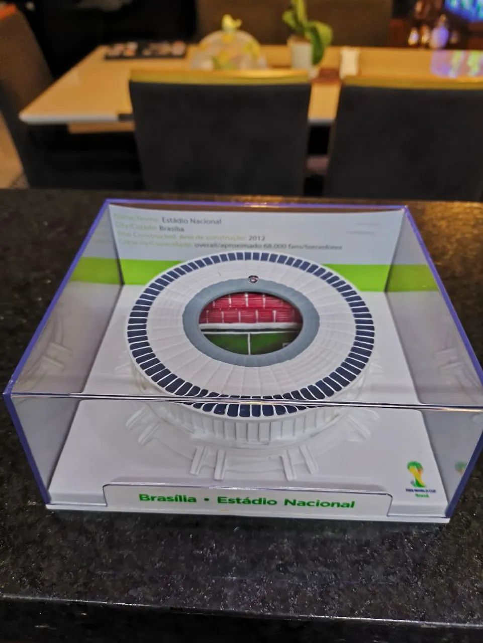 Maquete em resina Estádio Nacional de Brasília - Copa 2014