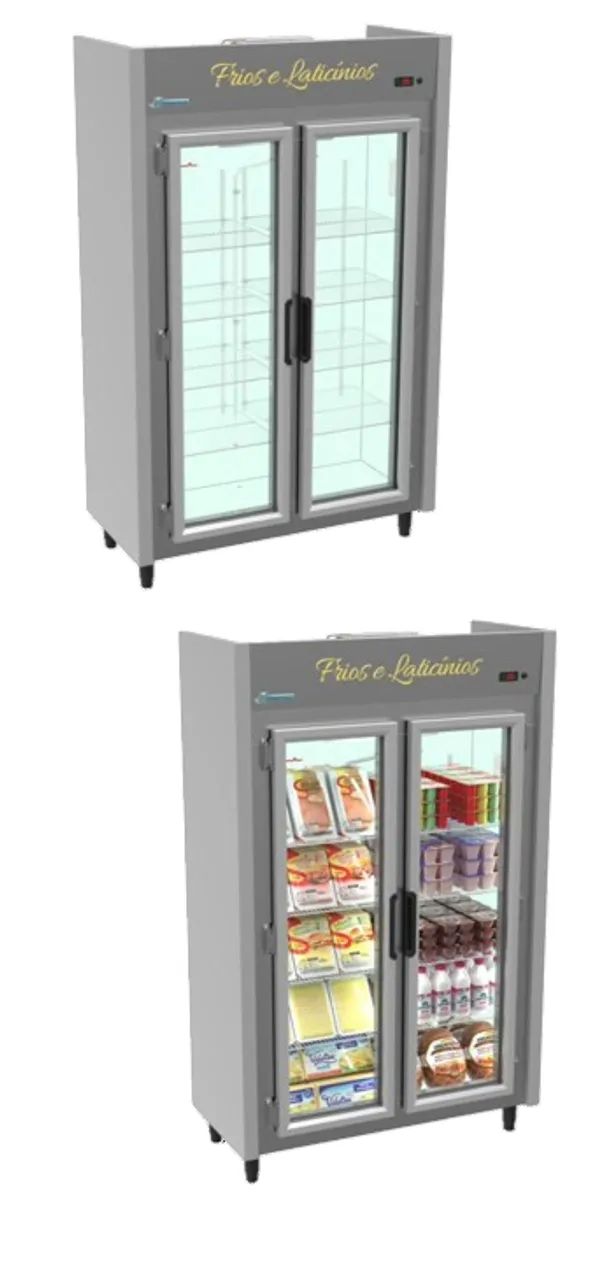 Expositor Autoatendimento 2 Portas - Ideal para Bebidas, Laticínios e Frios - Foto 2