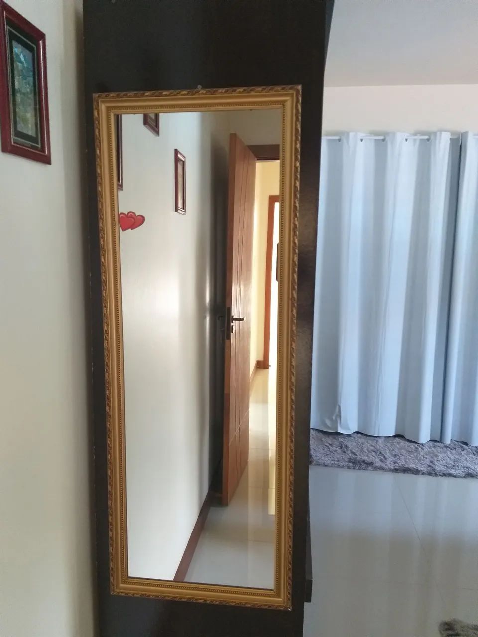 Espelho com moldura dourada 45x 115 - Foto 2
