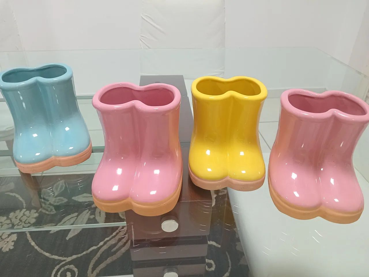 Botinhas decorativas -Vasos Decorativos em Cerâmica - Foto 4